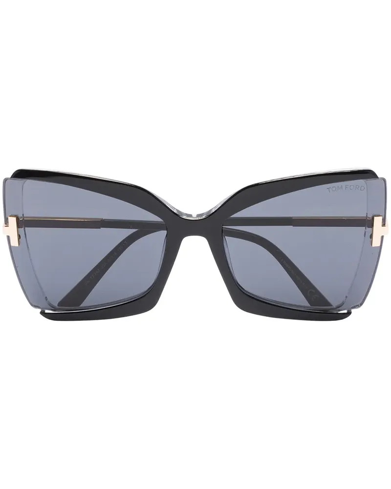 Tom Ford Gia Cat-Eye-Sonnenbrille - Schwarz Schwarz