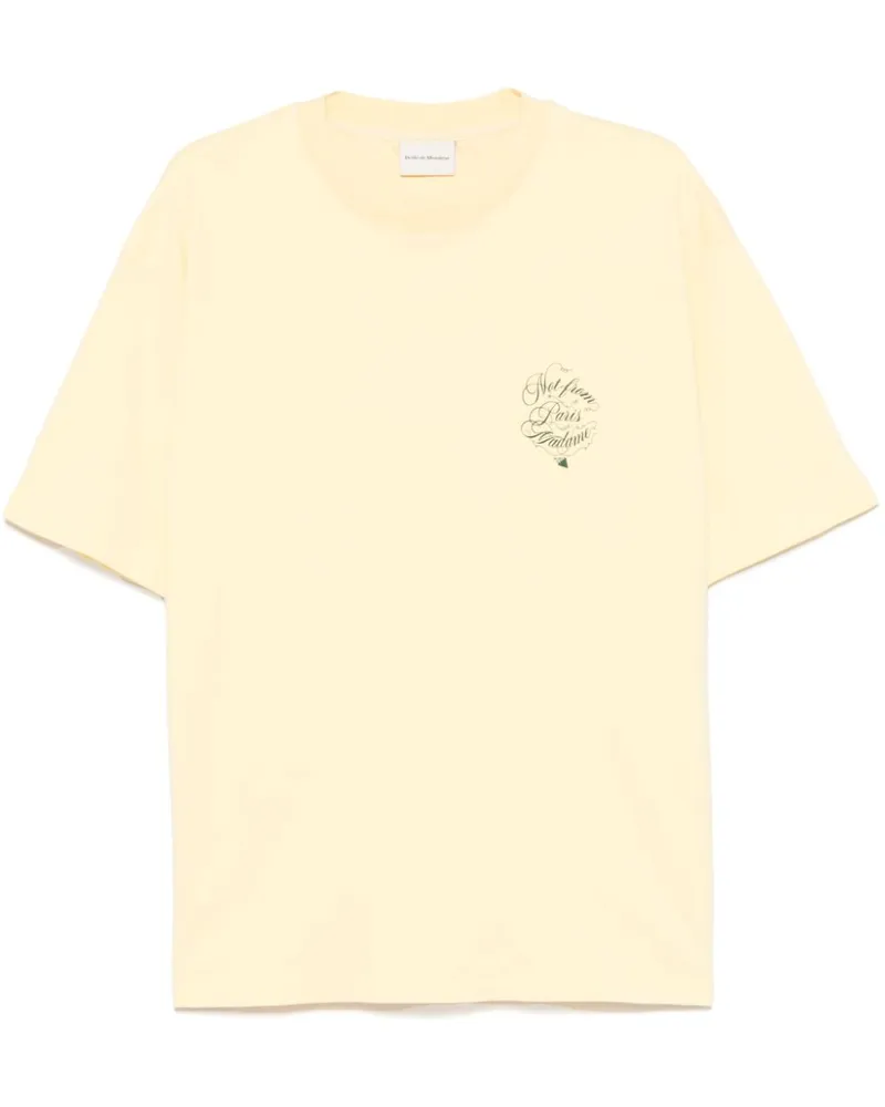 Drôle de Monsieur Slogan Vignes T-Shirt - Gelb Gelb