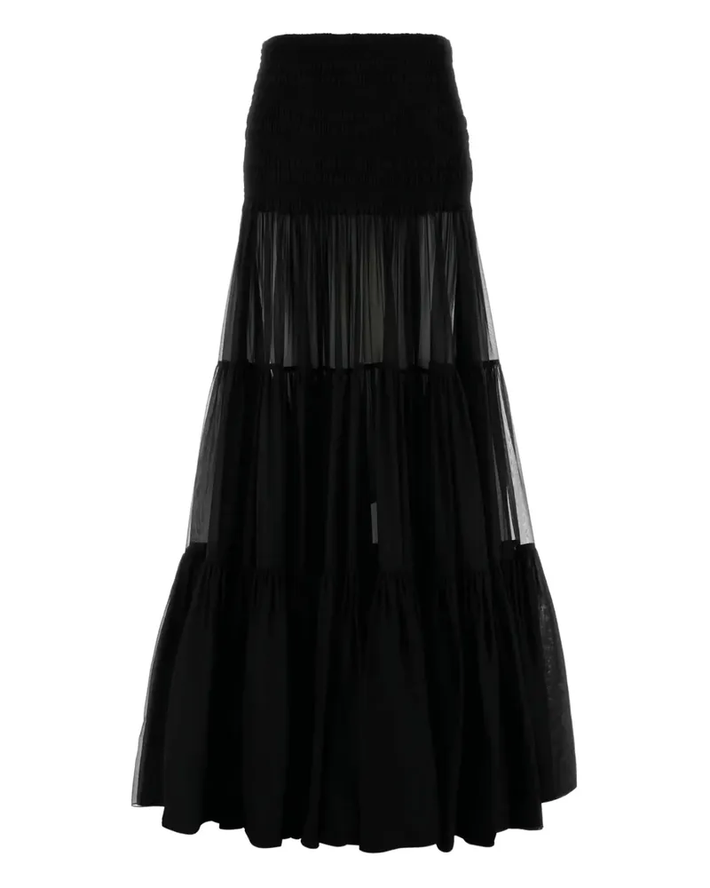 Saint Laurent Rock aus Krepp - Schwarz Schwarz