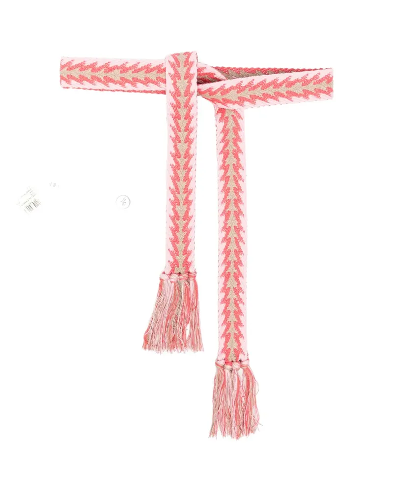 Pierre-Louis Mascia tassel patterned belt - Rosa Rosa
