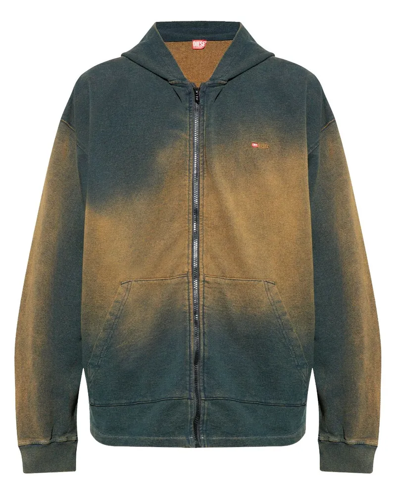 Diesel S-Blaxt-Hood-Zip Hoodie - Grün Grün