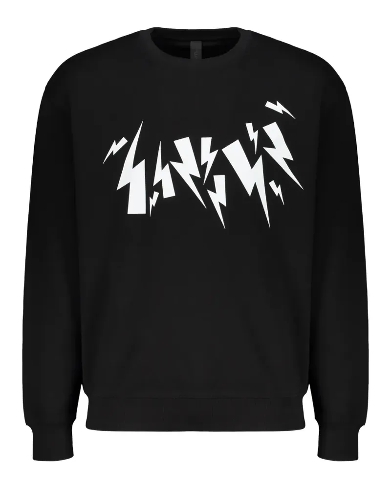 Neil Barrett Fair Isle Thunderbolt sweatshirt - Schwarz Schwarz