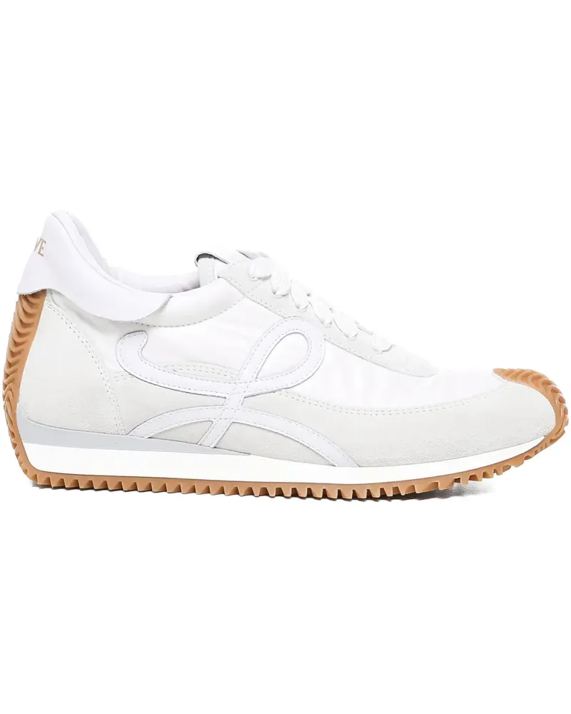 Loewe Flow Runner Sneakers mit Wellensohle - Weiß Weiß