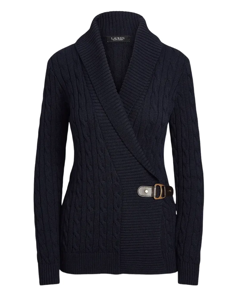 Ralph Lauren cable-knit buckle cardigan - Blau Blau