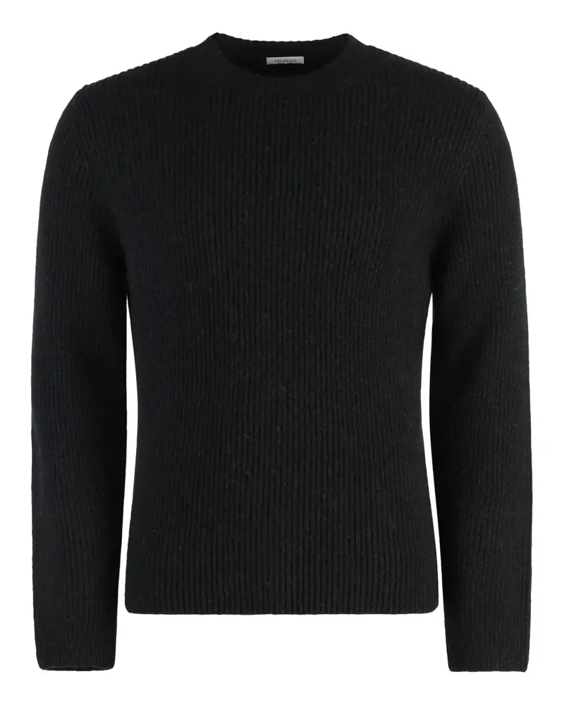 Malo Pullover mit rundem Ausschnitt - Schwarz Schwarz