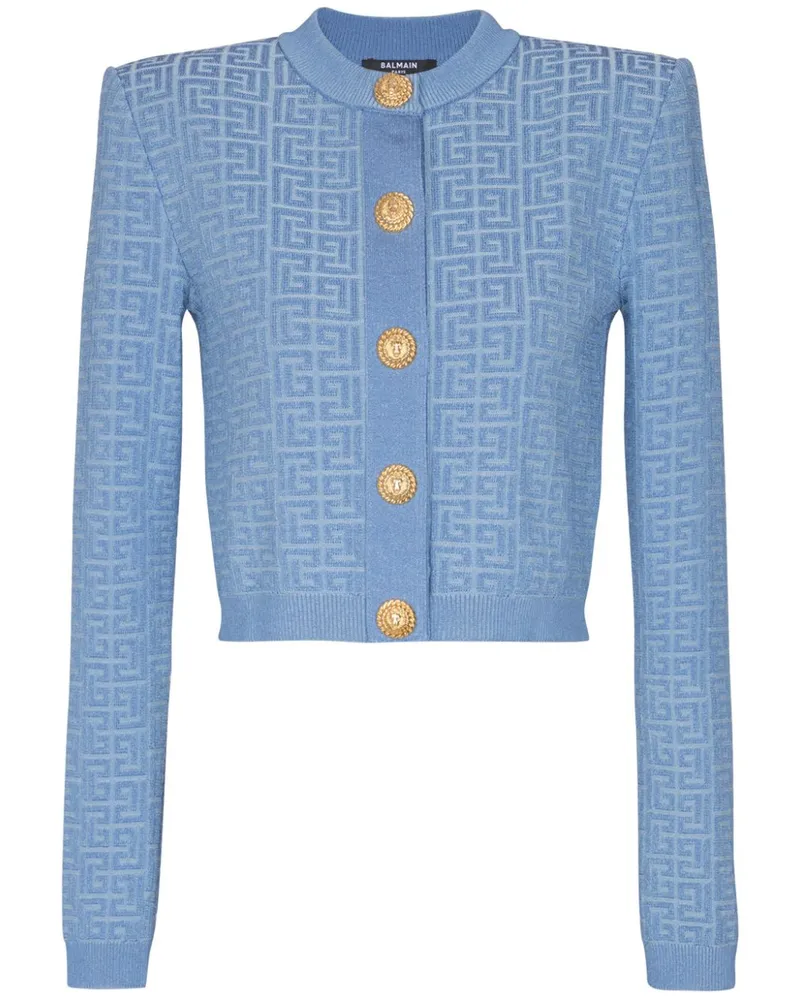 Balmain PB Labyrinth Cardigan - Blau Blau
