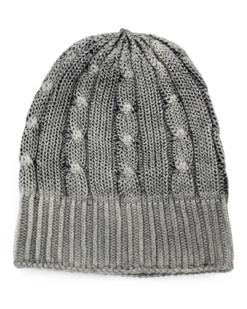 Avant Toi cable-knit beanie hat - Grau Grau