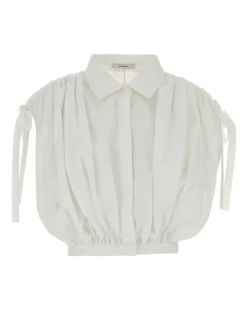 Givenchy gathered tie-fastening shirt - Weiß Weiß