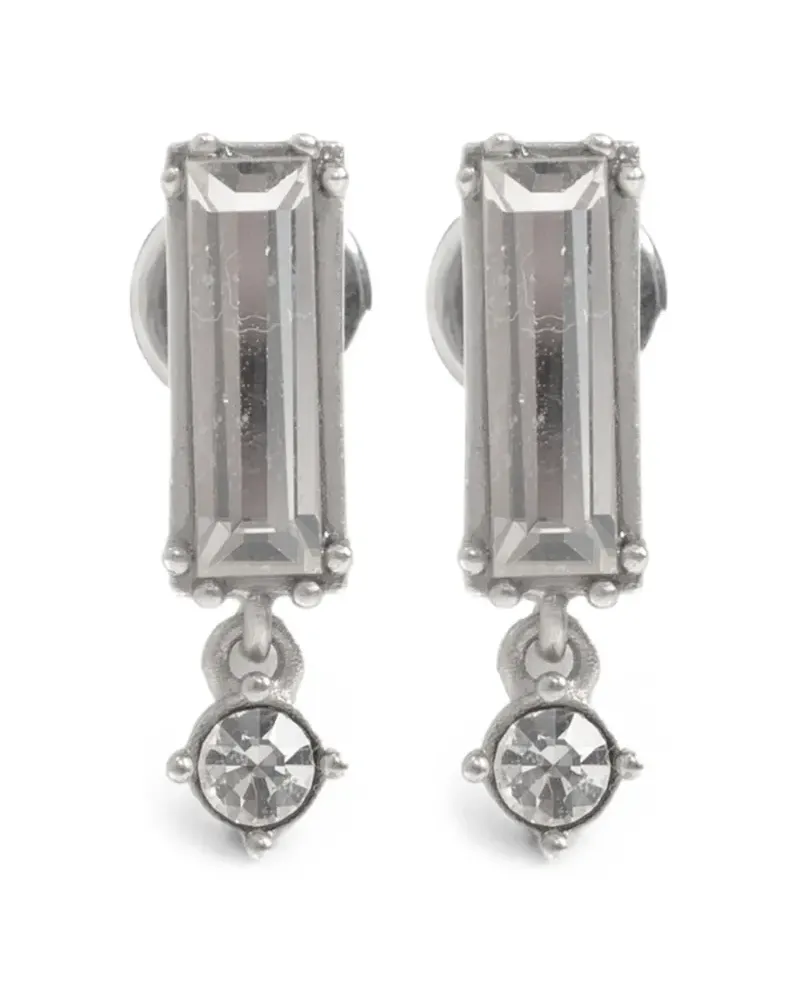 Jil Sander crystal-embellished drop earrings - Silber Silber