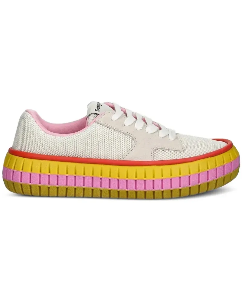 Desigual Sneakers mit Mesh-Einsatz - Nude Nude