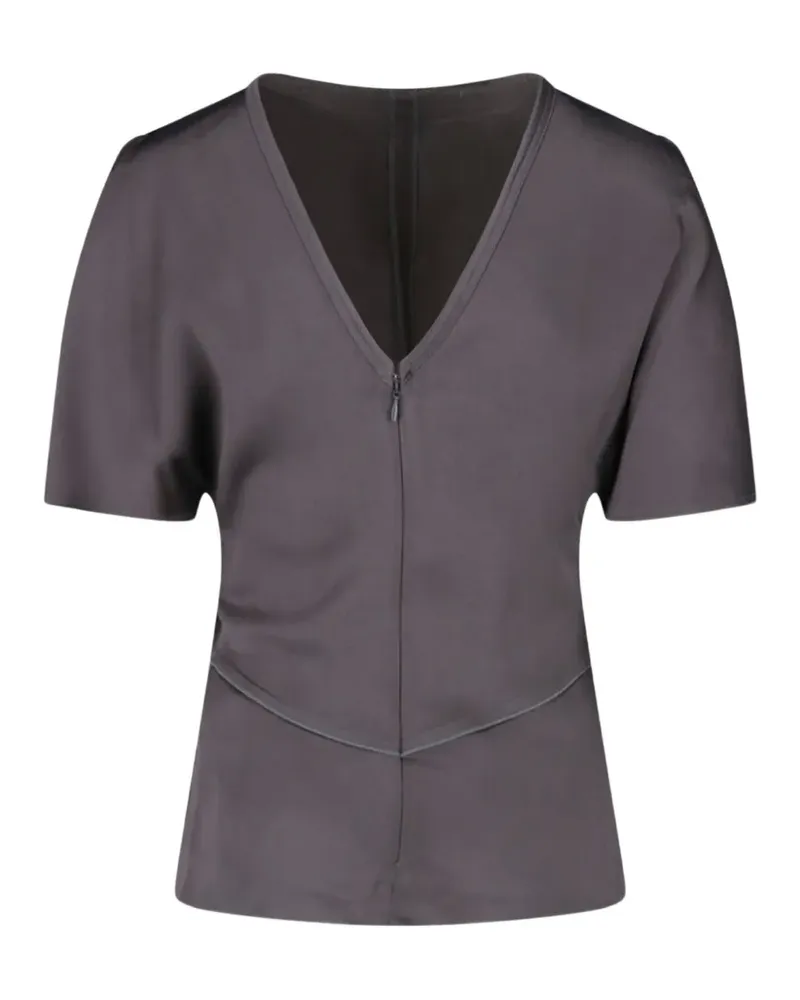 Victoria Beckham Bela Oberteil mit Flatterärmeln - Braun Braun
