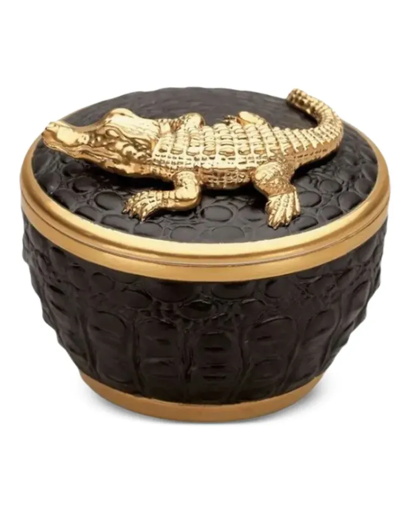 L’OBJET Crocodile Kerze (220g) - Schwarz Schwarz