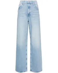 Mother Spinner Straight-Leg-Jeans mit hohem Bund Blau