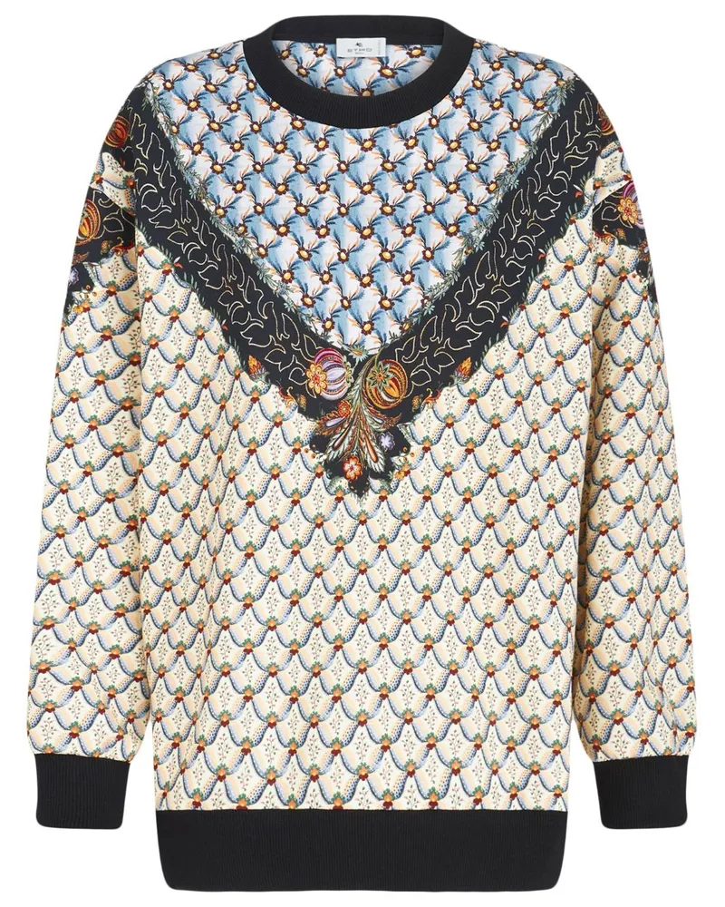 Etro Pullover mit Blumen-Print - Gelb Gelb