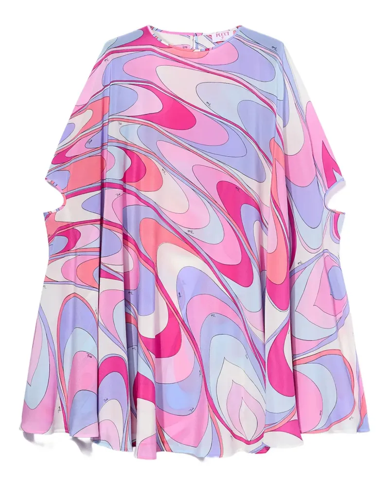 Emilio Pucci Seidenkaftan mit Onde-Print - Rosa Rosa