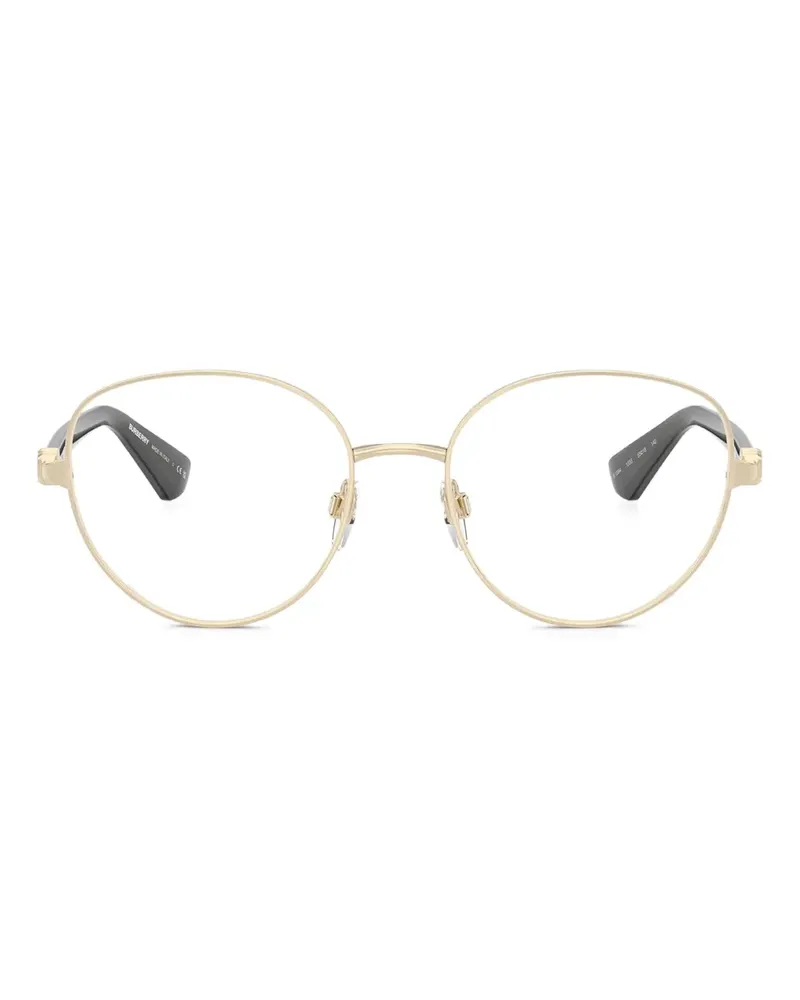 Burberry Brille mit rundem Gestell - Gold Gold