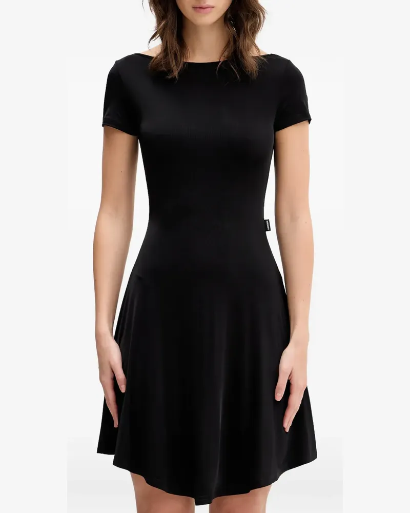 VETEMENTS open-back bow-detail mini dress - Schwarz Schwarz
