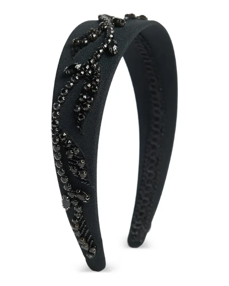 Erdem embellished wide headband - Schwarz Schwarz