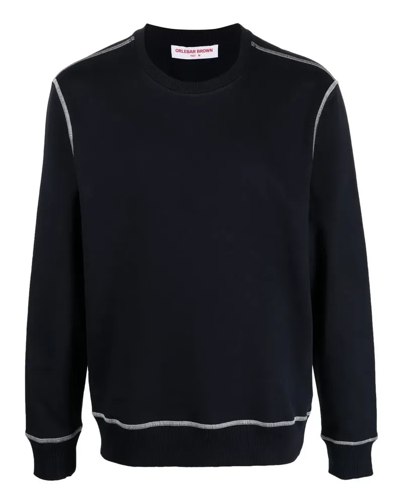 Orlebar Brown Stevenson Sweatshirt mit Ziernaht - Blau Blau