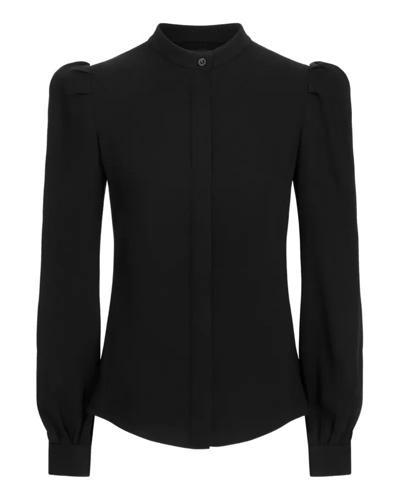 Oscar de la Renta silk georgette blouse - Schwarz Schwarz
