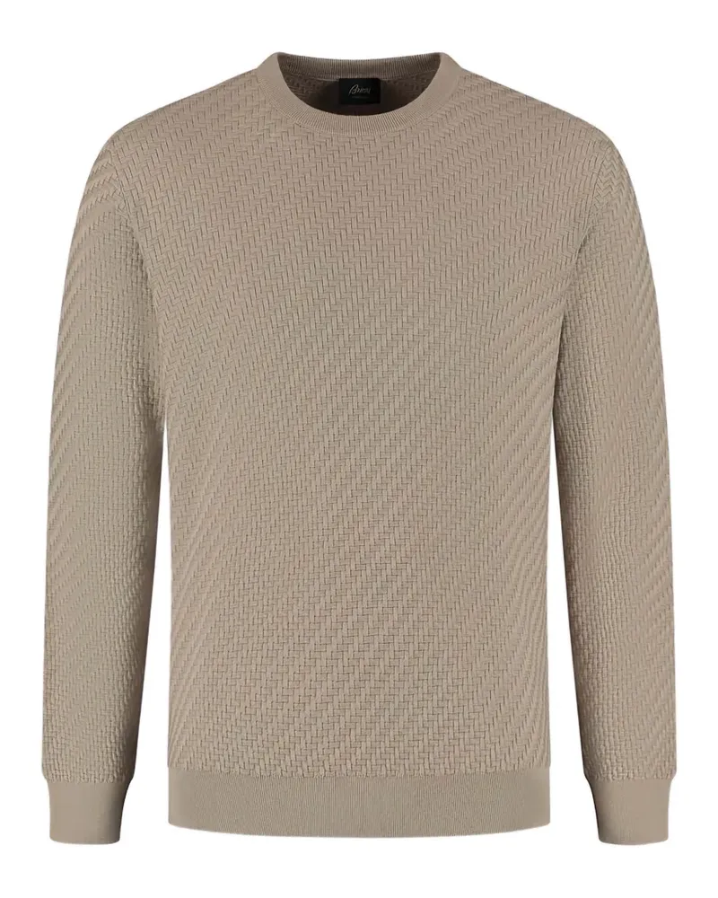 Brioni Pullover mit rundem Ausschnitt - Nude Nude