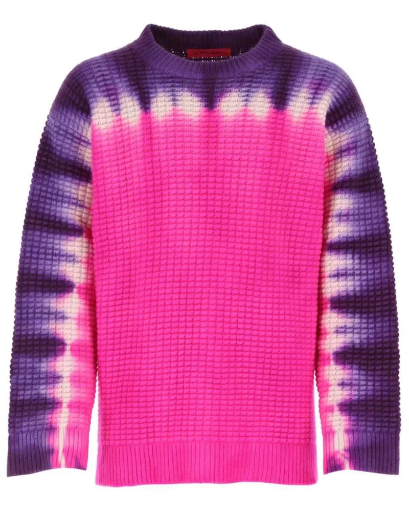 The Elder Statesman Daybreak Kaschmirpullover mit Batikmuster - Rosa Rosa