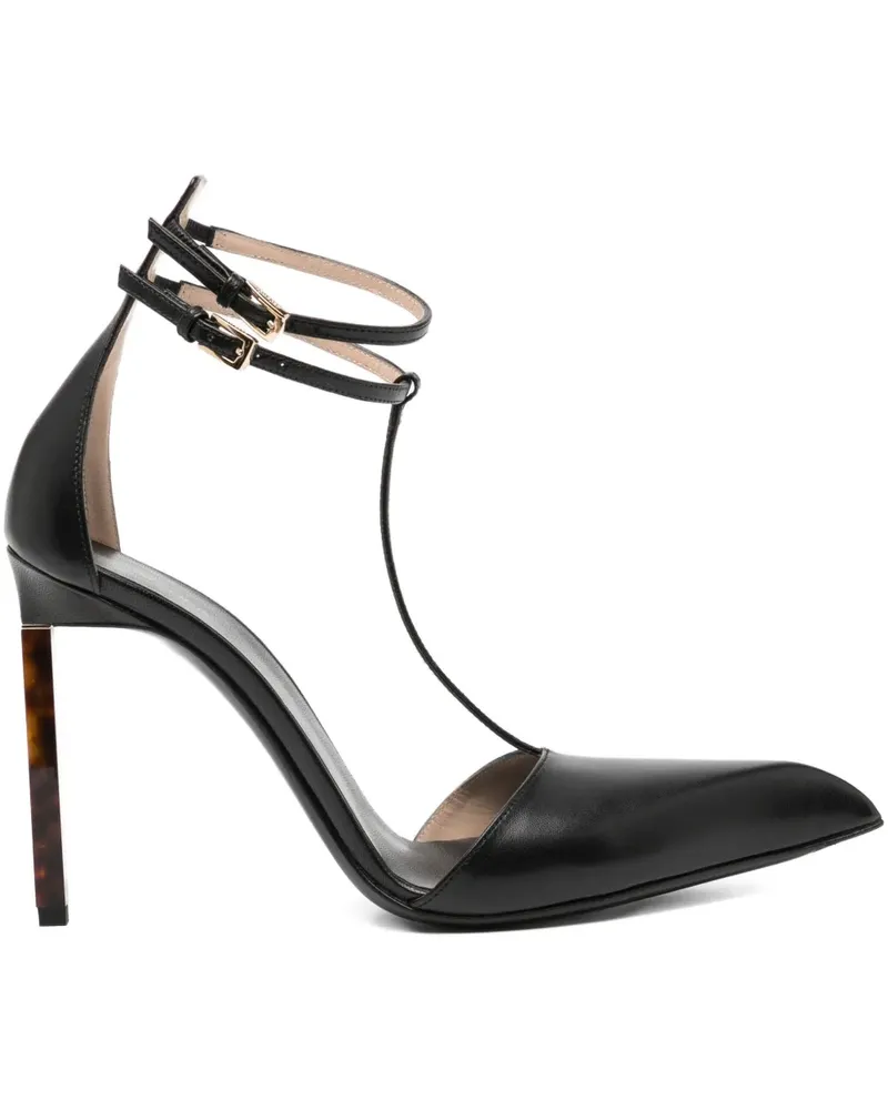 Tom Ford Pumps mit T-Riemen 105mm - Schwarz Schwarz