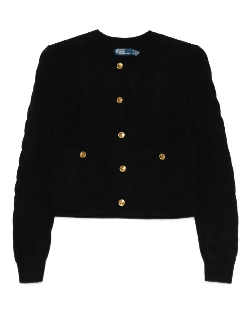 Ralph Lauren cable-knit buttoned cardigan - Schwarz Schwarz
