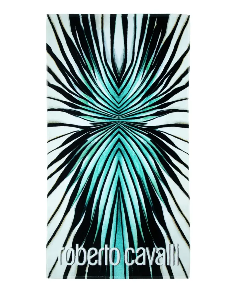 Roberto Cavalli Home Ray of Sea Badetuch - Schwarz Schwarz