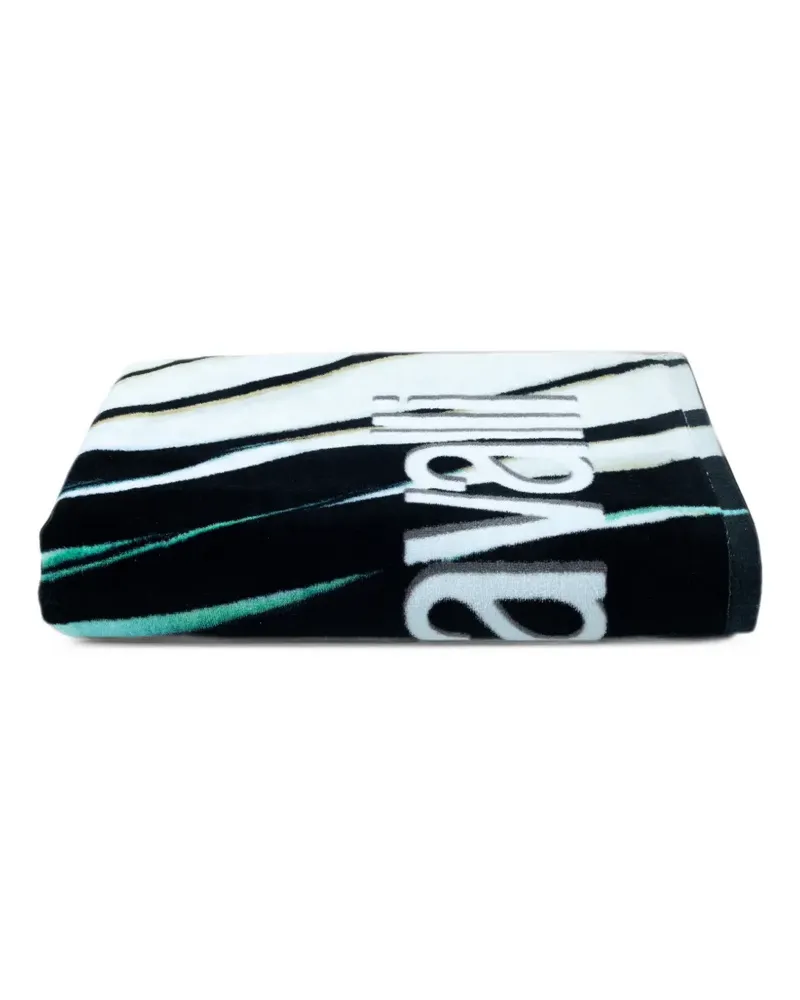 Roberto Cavalli Home Ray of Sea Badetuch - Schwarz Schwarz