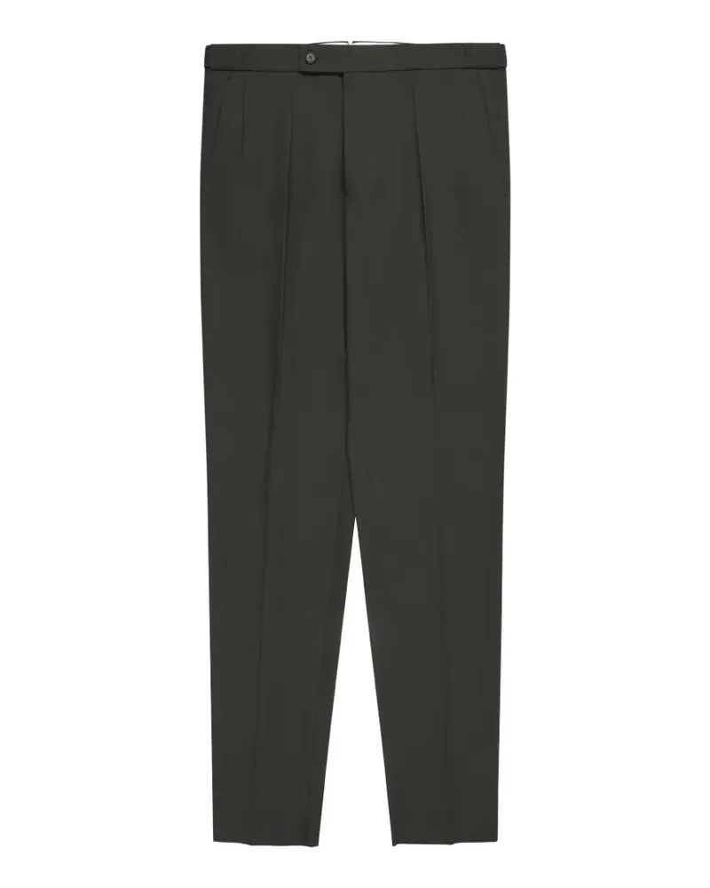 Incotex pleated tapered trousers - Grün Grün