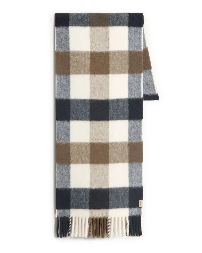 Woolrich check wool scarf - 8556 8556