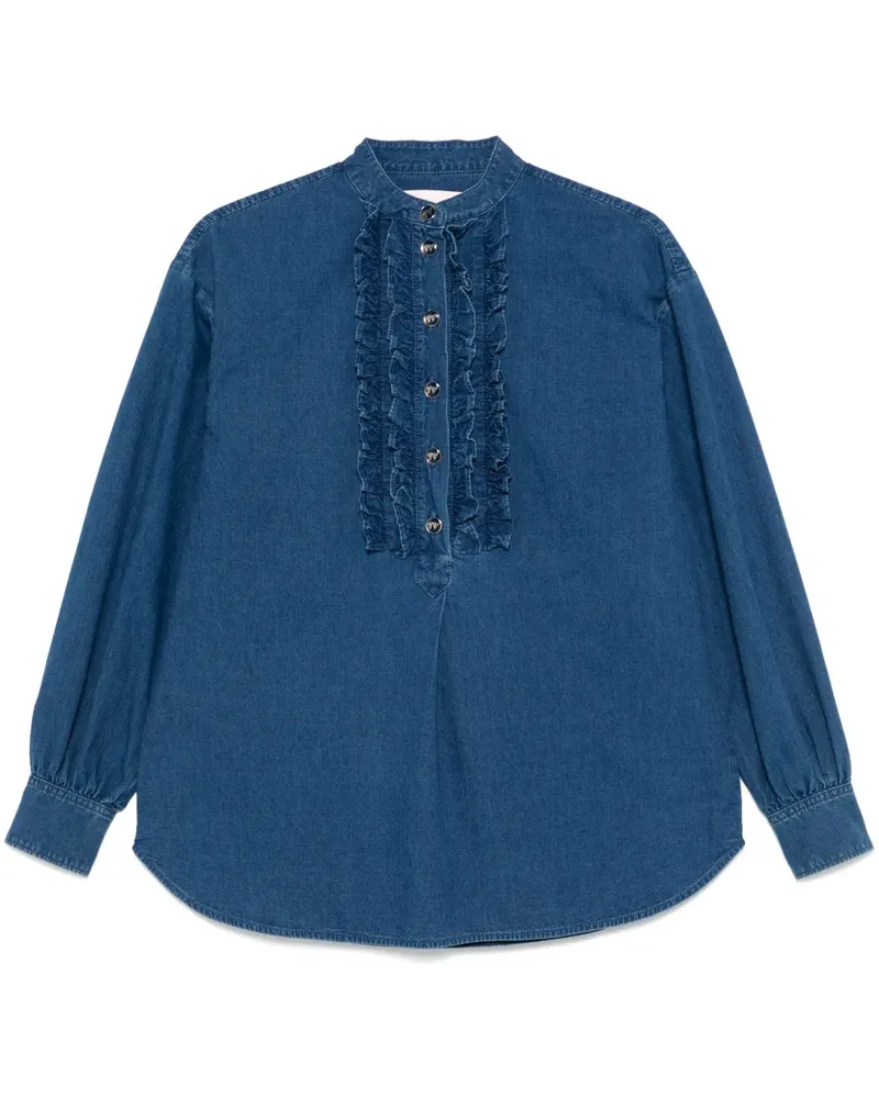 Valentino Garavani Hemd mit Rüschendetail - Blau Blau
