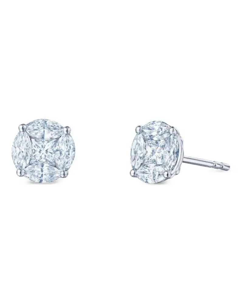 KWIAT 18kt Diamond Illusion Weißgoldohrringe - White Gold White