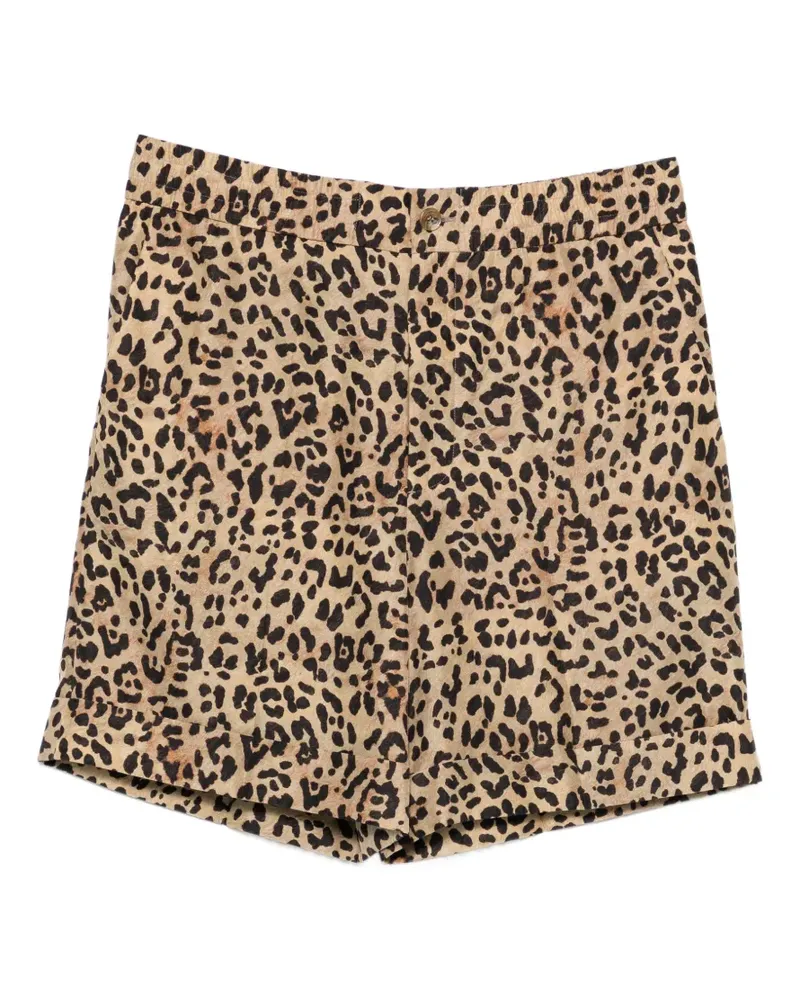 Valentino Garavani Shorts mit Leopardenprint - Nude Nude