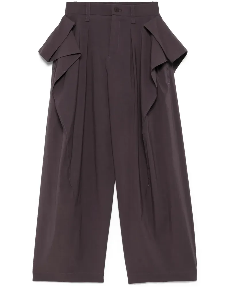 Issey Miyake Drapierte Hose - Braun Braun