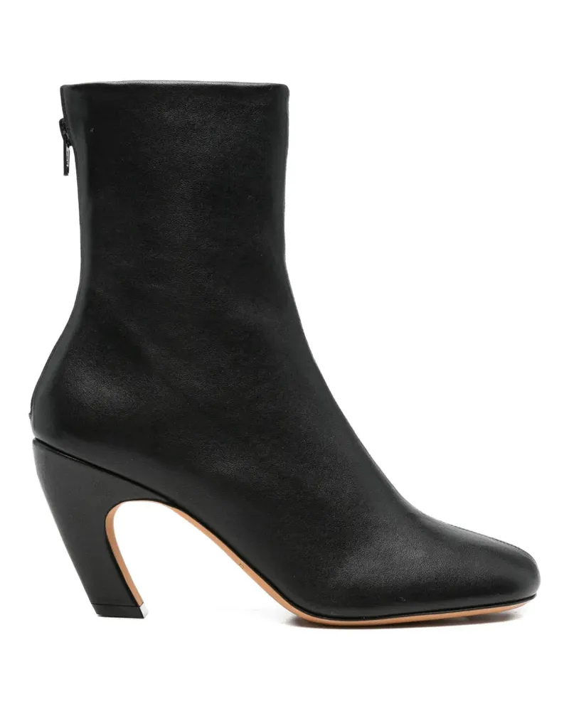 Le Monde Béryl Mica leather ankle boots - Schwarz Schwarz