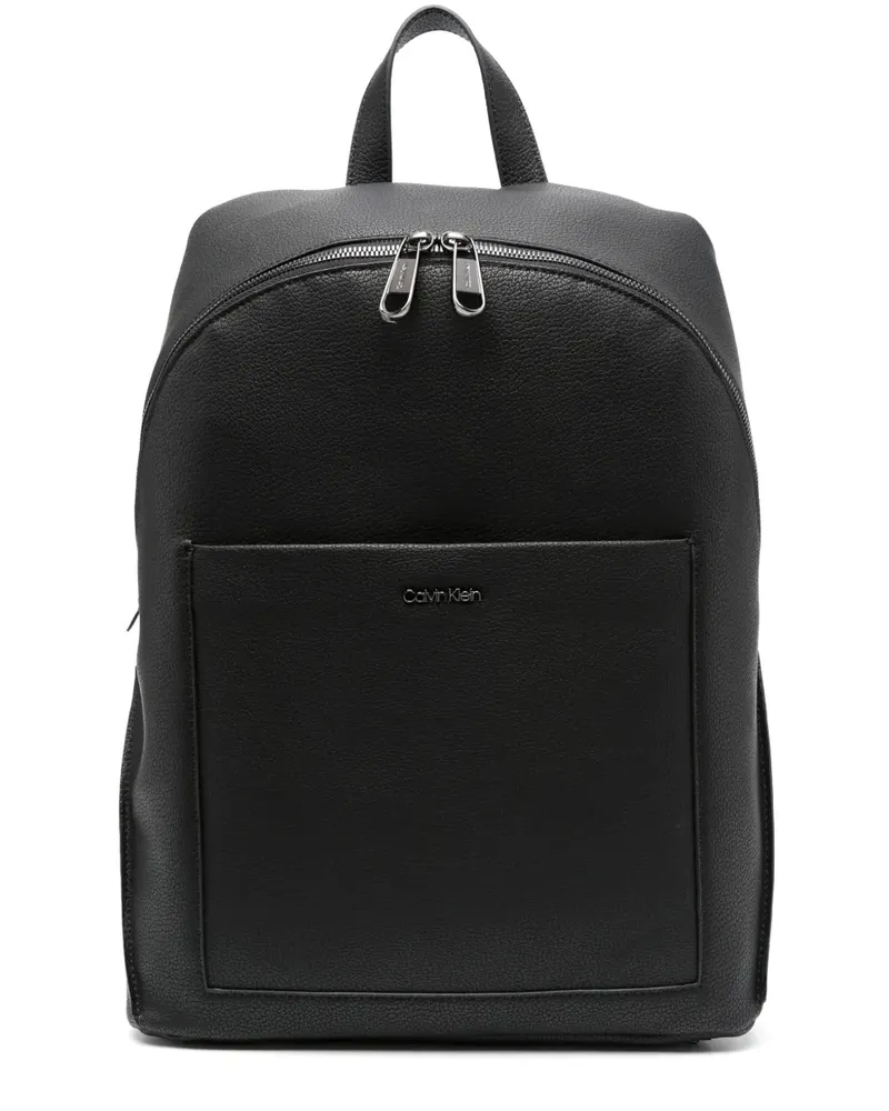 Calvin Klein Diagonal Campus Rucksack - Schwarz Schwarz