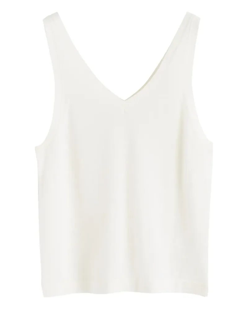 Chinti & Parker Merinooberteil mit V-Ausschnitt - Weiß Weiß