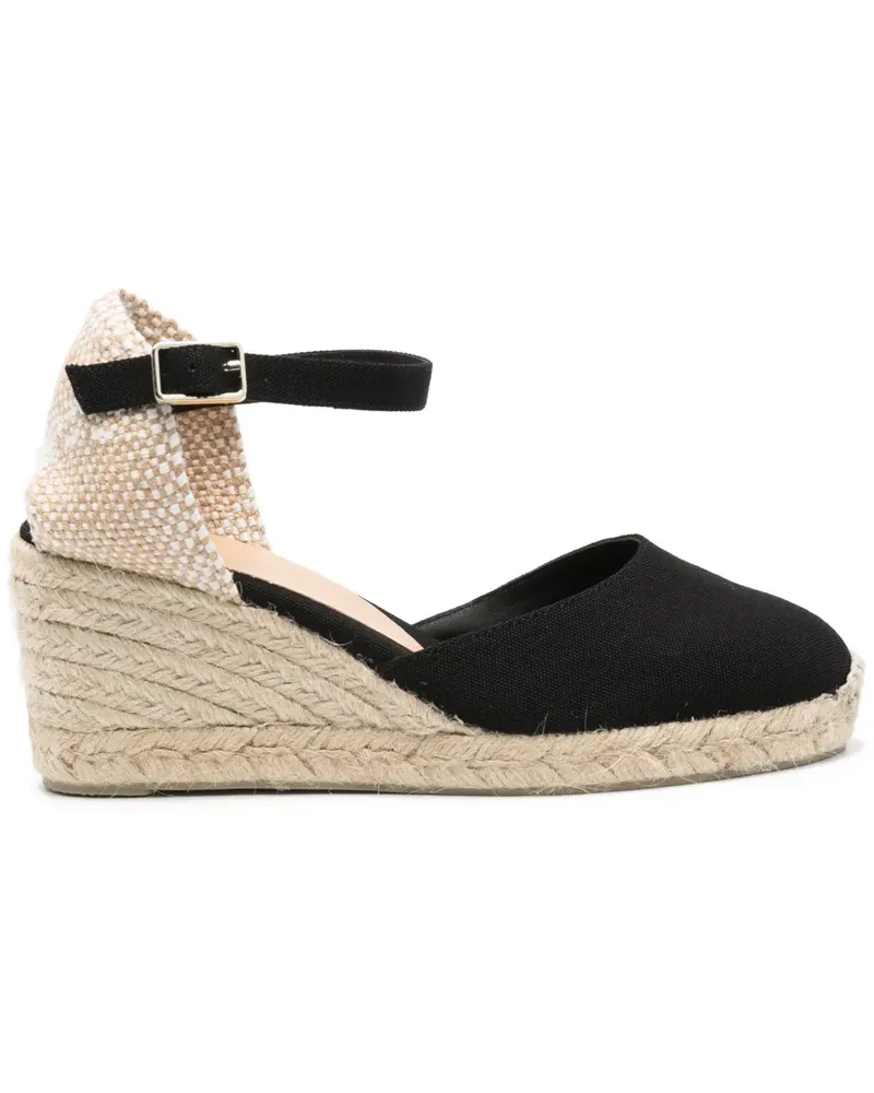 Castañer Carol Espadrilles 70mm - Schwarz Schwarz