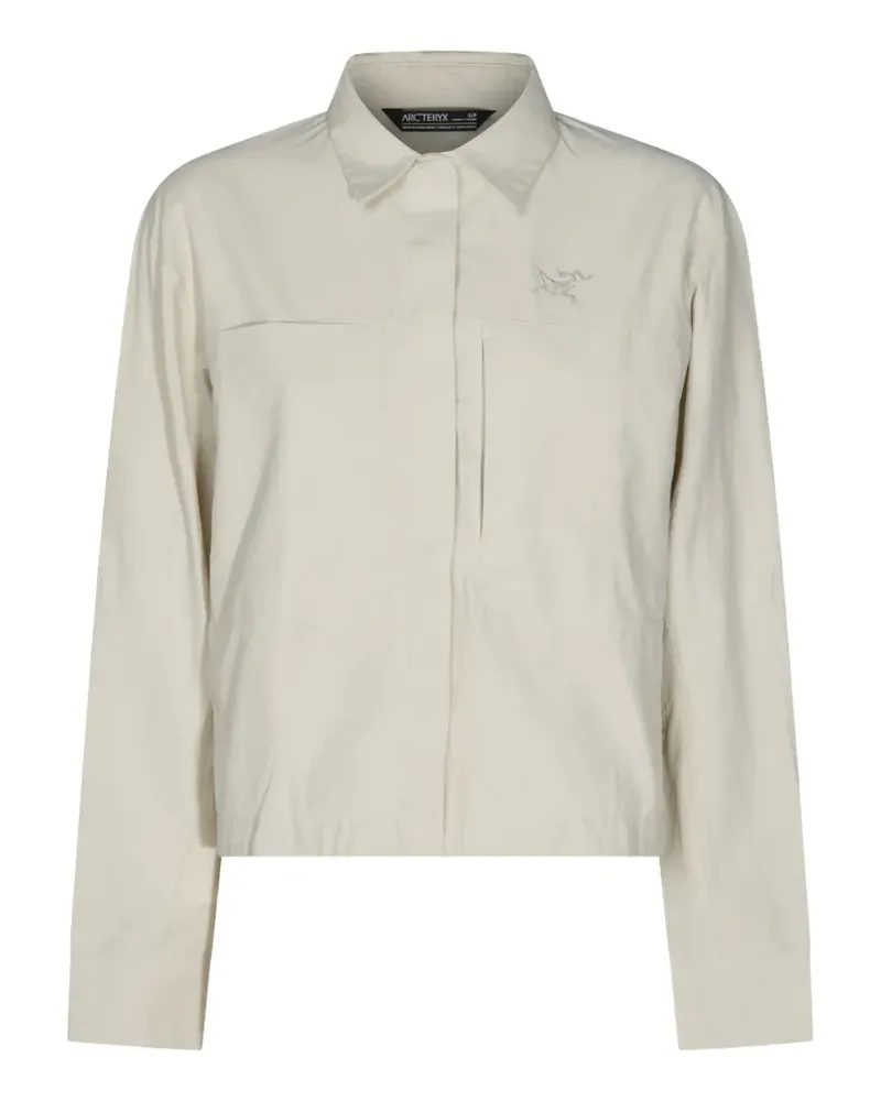 Arc'teryx Clarkia logo-embroidered pocket-detail shirt - Nude Nude