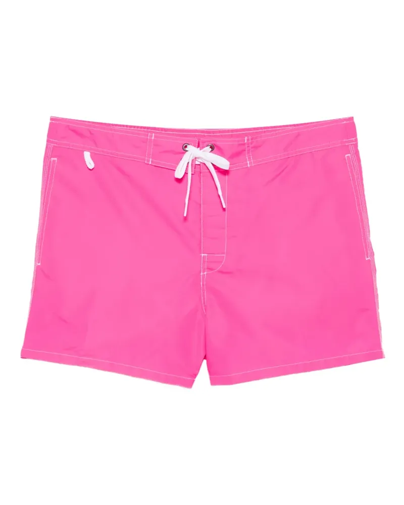 Sundek logo-patch swim shorts - Rosa Rosa