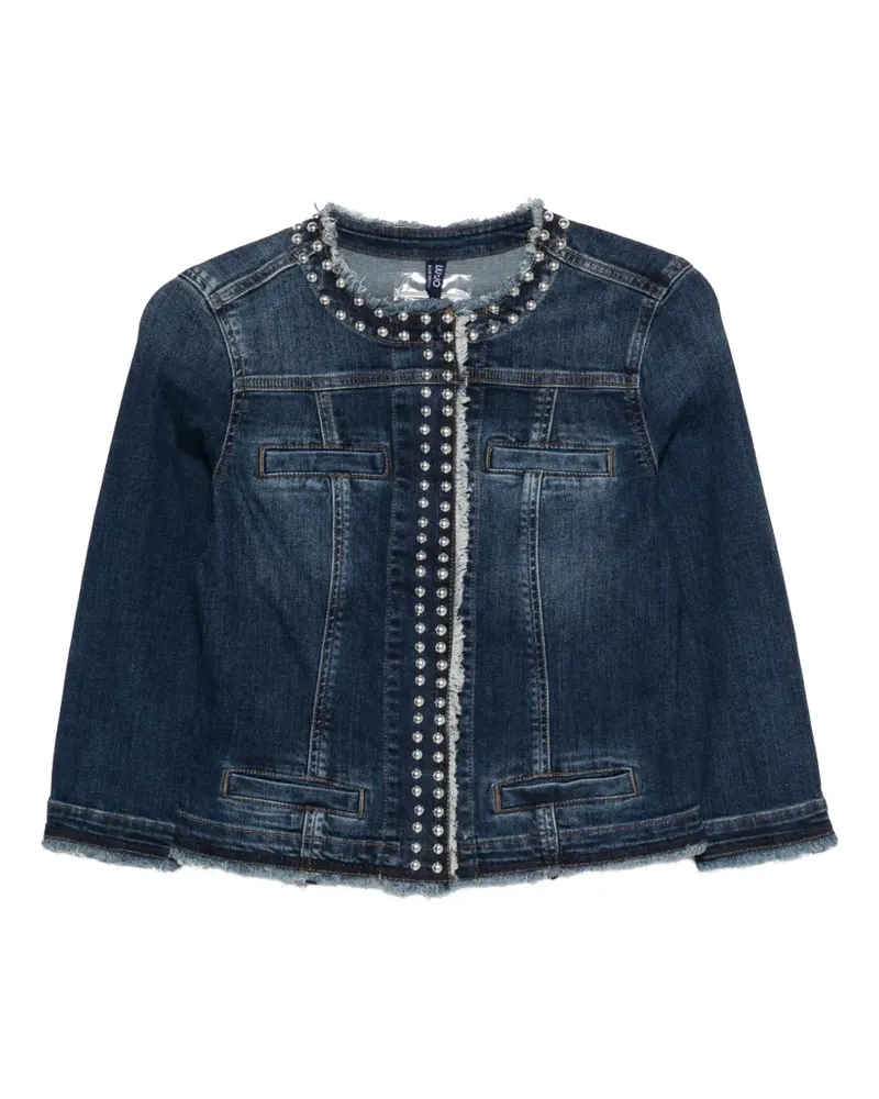 Liu Jo beaded fringed jacket - Blau Blau