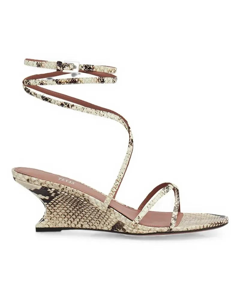 Paris Texas Nina Wedge-Sandalen - Nude Nude