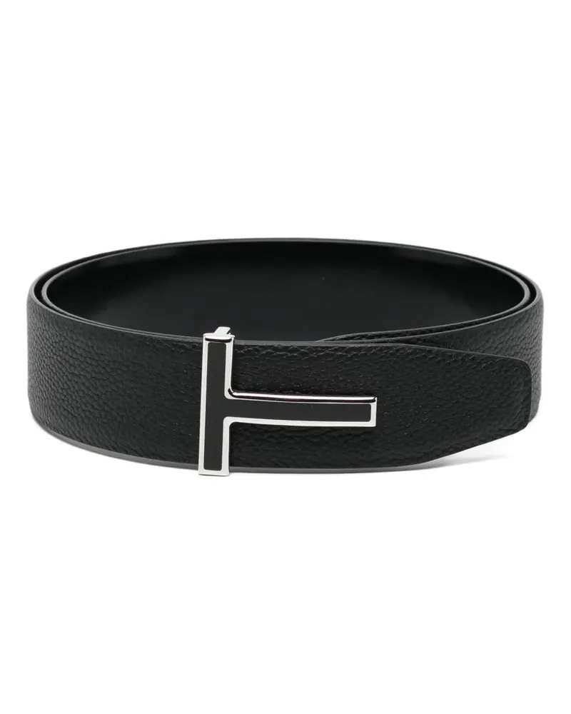 Tom Ford logo buckle belt - Schwarz Schwarz