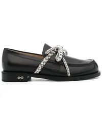 Mach & Mach Loafer mit Nieten Schwarz