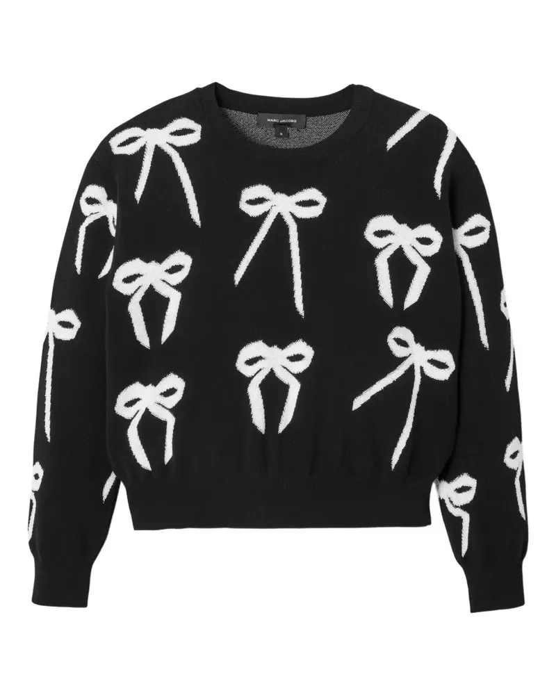 Marc Jacobs Rundhals-Pullover mit Schleifendetail - Schwarz Schwarz
