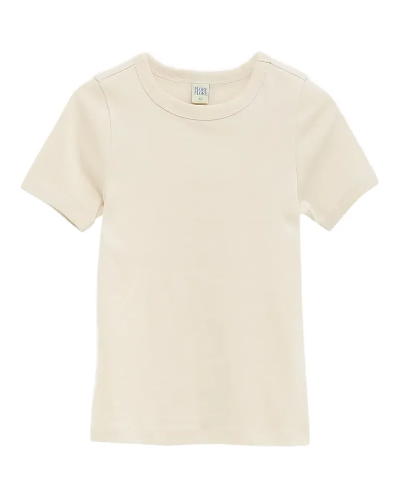 Flore Flore Geripptes T-Shirt - Nude Nude