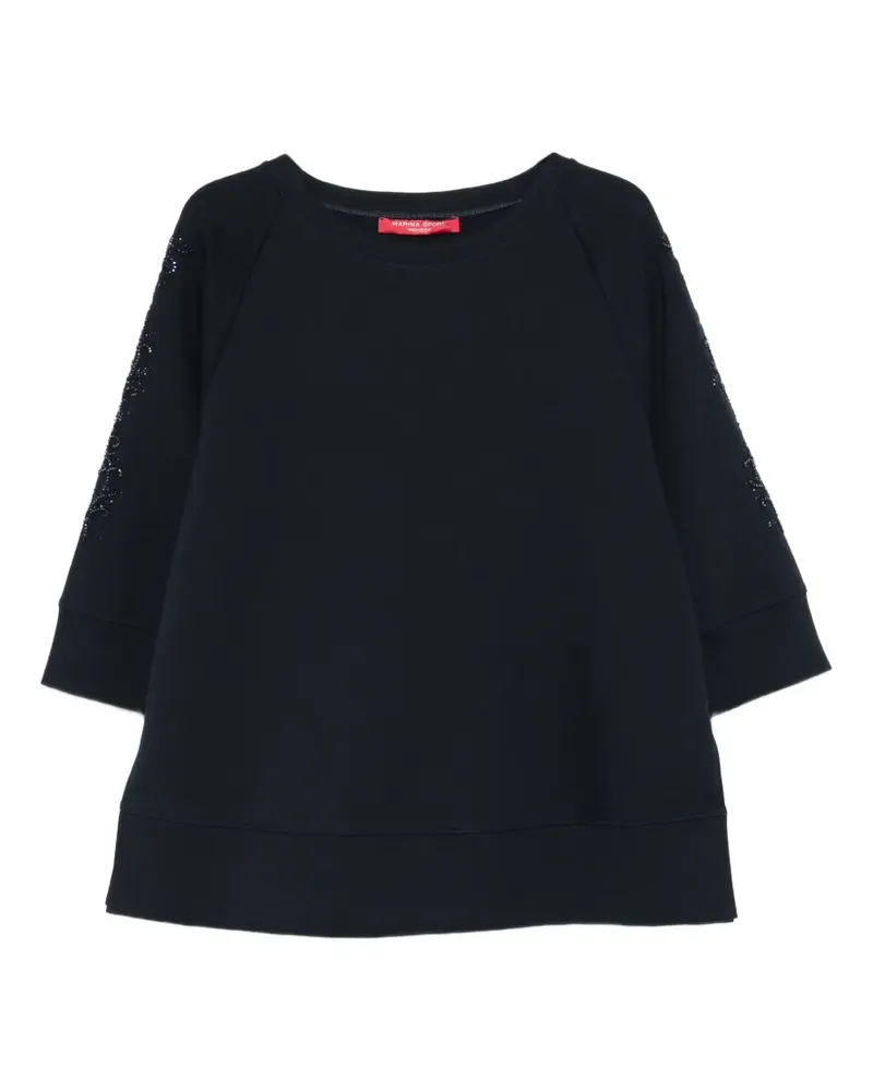 Marina Rinaldi embellished sweatshirt - Blau Blau