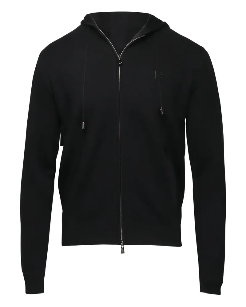 Isaia Kapuzenjacke mit Reißverschluss - Schwarz Schwarz